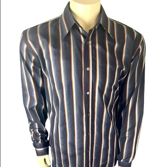 Like New Long Sleeved Ted Baker Dress Shirt Size 5 (M) - Picture 3 of 9